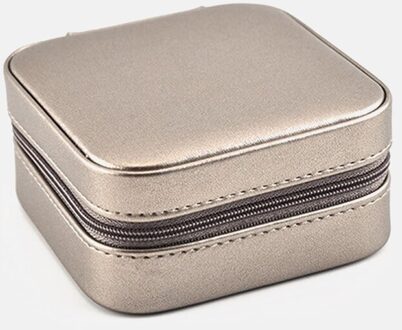 Klein Formaat Sieraden Flip Cover Organizer Draagbare Cosmetische Lederen Opslag Display Reizen Sieraden Dozen Sieraden Doos Laden 2