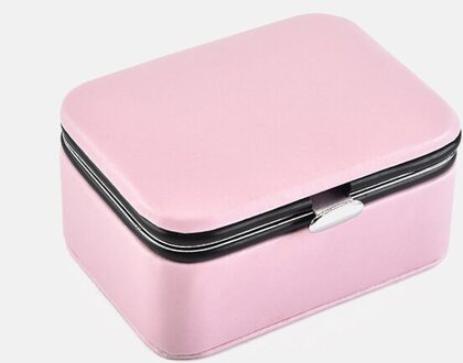 Klein Formaat Sieraden Flip Cover Organizer Draagbare Cosmetische Lederen Opslag Display Reizen Sieraden Dozen Sieraden Doos Laden 4