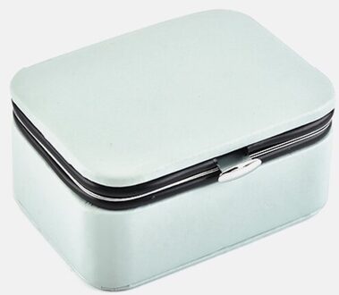 Klein Formaat Sieraden Flip Cover Organizer Draagbare Cosmetische Lederen Opslag Display Reizen Sieraden Dozen Sieraden Doos Laden 5