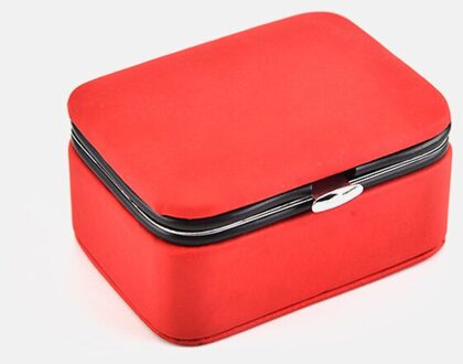 Klein Formaat Sieraden Flip Cover Organizer Draagbare Cosmetische Lederen Opslag Display Reizen Sieraden Dozen Sieraden Doos Laden 6