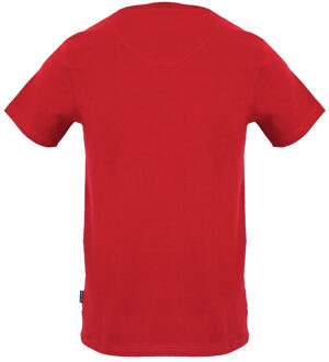 klein London Circle-logo rood T-shirt