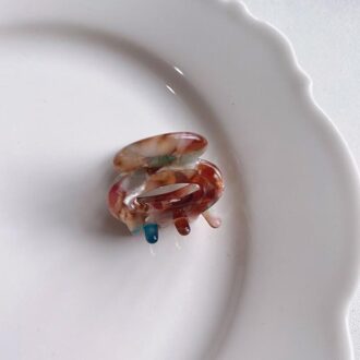 Kleine Acetaat Haar Klauw Voor Vrouwen Dames Kleurrijke Haar Haarspeldjes Haaraccessoires Koreaanse Krab Haar Clip Meisje Hoofddeksels 5