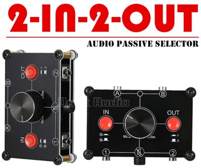 Kleine Beer Mini 2 In 2 Out 3.5Mm Stereo Analoge Selector Audio Switcher Passieve Voorversterker Splitter