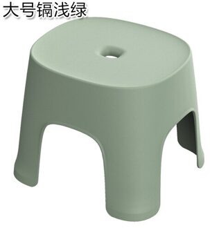Kleine Bench Antislip Salontafel Plastic Eenvoudige Kruk Volwassen Verdikte Kinderen Kruk Voor Schoenen Lage Kruk groen