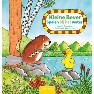 Kleine bever, spelen bij het water. 2+