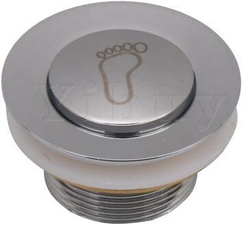 Kleine Bounce Gootsteen Water Drain Plug Past Hoogte 38Mm Zilver Met Mand