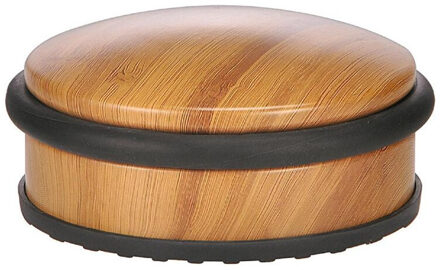 Kleine deurstopper - bamboelook - 10 x 4,5 cm - metaal - deurwig