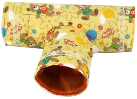 Kleine Dieren Cavia Buizen Speelgoed T-Vormige Huisdier Hamster Tunnels Speelgoed Huis Spelen Hut Huisdier Buizen Bed Nest voor Konijnen Fretten