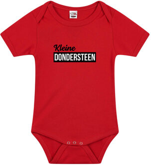 Kleine dondersteen kraamcadeau rompertje rood jongens en meisjes 56 (1-2 maanden)