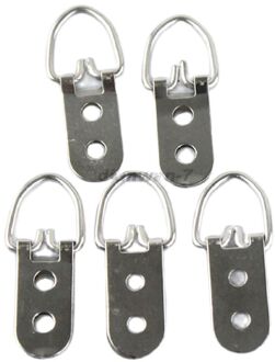 Kleine Driehoek D-Ring Fotolijst Hangers Enkele Gat 50 Stuks