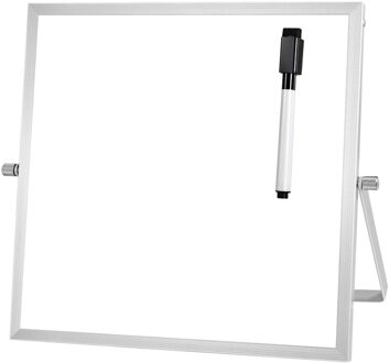 Kleine Droge Wissen Boord Met Stand 10 InchX10 Inch Mini Netic White Board Schildersezel Voor Kids Dubbelzijdig Draagbare tafel Top Deskto
