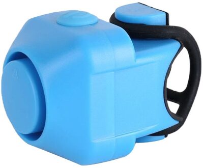 Kleine Fiets Bel Hoorn Fietsen Elektronische Luid Stuur Ring Batterij Alarm Set Road Vouwfiets Elektrische Claxon Bel Blauw