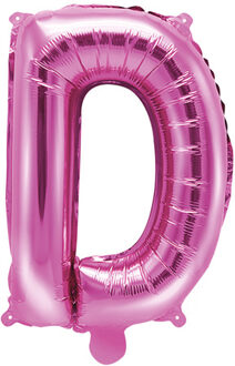 Kleine fuchsia aluminium letter ballon - Decoratie > Ballonnen