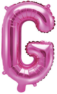 Kleine fuchsia aluminium letter ballon - Decoratie > Ballonnen