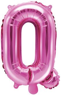 Kleine fuchsia aluminium letter ballon - Decoratie > Ballonnen