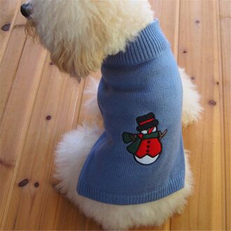 Kleine Grote Hond Trui Kerst Winter Warm Kostuum Pet Hond Kat Knitwear Streep Hoge Kraag Jas Trui Kleding