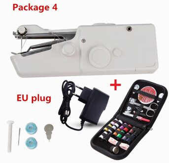 Kleine Hand Naaimachine Quick Handy Stitch Naaien Handwerken Kleding Stoffen Draagbare Huishoudelijke Elektrische Naaimachine Mini Package 4 EU