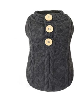 Kleine Hond Trui Winter Warme Pet Kleding Voor Chihuahua Yorkies Truien Huisdieren Kleding Voor Honden Puppy Pak Outfit Grijs / M