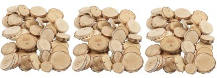 Kleine houten boomschijfjes mix 1800 gram - Boomschijven - Hobby/decoratie materiaal