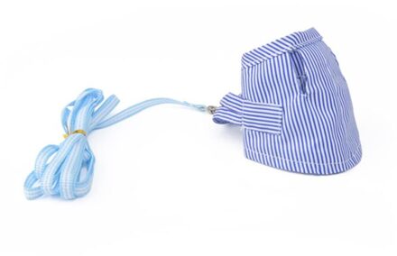 Kleine Huisdier Twee-Legged Borstband Outdoor Trekkabel Leiband Kleding Voor Chinchilla Nederlandse Cavia Ademend Katoen Corset blauw / L