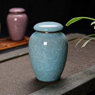 Kleine Huisdier Urn Vogel Hond Huisdier Urnen Crematie Huisdier Kistjes Begrafenis Vaas Kat Crematie As Voor Menselijk As Gemaakt Keramiek hand Geschilderd lucht blauw