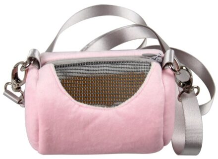 Kleine Huisdieren Hamster Carrier Reistas Kleine Dier Ademend Afneembare Strap Ritssluiting Enkele Schoudertassen Outdoor Carrier