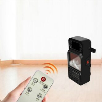 Kleine Huishoudelijke Vlam Heater 110V Desktop Air Blower Creatieve Bladloze Elektrische Verwarming Wind Heater VS