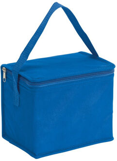 Kleine koeltas - lunch - blauw - 20x13x17 cm - 4.5L - sixpack