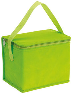 Kleine koeltas - lunch - groen - 20x13x17 cm - 4.5L - sixpack