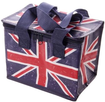Kleine koeltas Union Jack/United Kingdom print voor sixpack blikjes - Lunchtrommel Multi