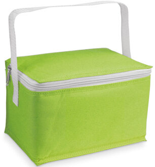 Kleine koeltas voor lunch groen 20 x 14 x 12 cm 3.5 liter - Koeltas