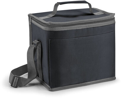 Kleine koeltas voor lunch of blikjes - zwart - 24 x 22 x 17 cm - 9 liter - Koeltassen
