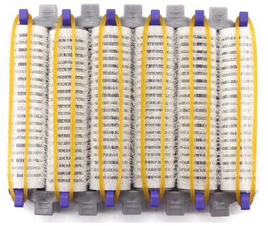 Kleine Maat 24 Stks/set Salon Nylon Klittenband Haar Rollen Set Haarwortel Perm Staven Bars Krulspelden Met Clips & Elastiekjes