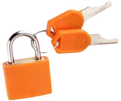 Kleine Mini Sterke Stalen Hangslot Reiskoffer Dagboek Slot Met 2 Sleutels Gekleurde Plastic Case Hangslot Metalen En Plastic