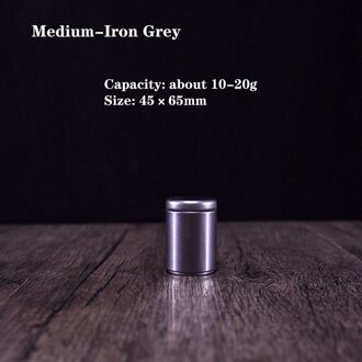 Kleine Mini Thee Caddy Draagbare Verzegelde Blik Kan Verpakking Geschenkdoos Thee Koffie Chocolade Verzegelde Container medium-Irom Girey