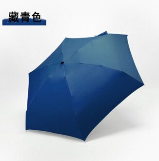Kleine Mode Vouwen Dames Mannen Creatieve Ultralichte Pocket Parasol Uv-Proof En Waterdichte Draagbare Reizen paraplu marine