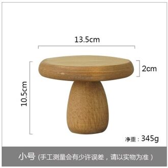 Kleine Paddestoel Taart Plaat Bruiloft Dessert Tafel Lade Ronde Hoge Lade Houten Cake Frame Vintage Houten Snack Plaat Foto Props