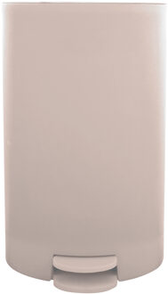 kleine pedaalemmer - kunststof - beige - 3L - 15 x 27 cm - Badkamer/toilet - Pedaalemmers