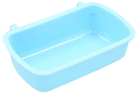 Kleine Pet Food Feeder Kom Hamster Water Drinken Apparaat Vogel Duif Voeden Cup blauw