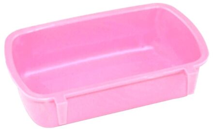 Kleine Pet Food Feeder Kom Hamster Water Drinken Apparaat Vogel Duif Voeden Cup roze