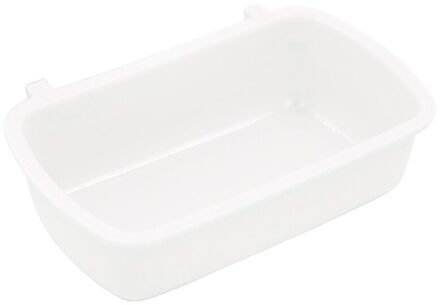 Kleine Pet Food Feeder Kom Hamster Water Drinken Apparaat Vogel Duif Voeden Cup wit