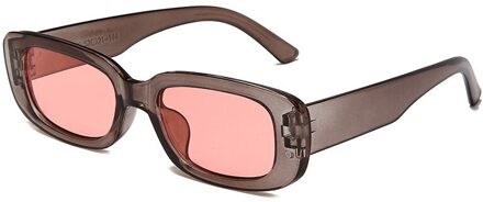 Kleine Rechthoek Zonnebril Vrouwen Vintage Vierkante Zonnebril Shades Vrouwelijke