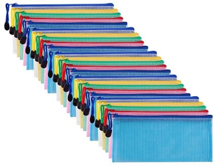 Kleine Rits Envelop Doent Opbergtas Zak Factuur Clip Opbergdoos Voor Budget, Controleren, Potlood, 30 Count