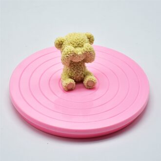 Kleine Taart Kwartelplaat Revolving Decoratie Stand Platform Draaitafel 14 cm Ronde Roterende Cake Swivel Kerst Bakken Tool