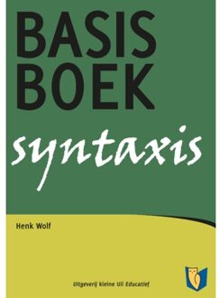 Kleine Uil, Uitgeverij Basisboek syntaxis - Boek Henk Wolf (949219077X)