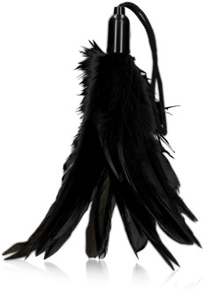 Kleine Veer Tickle - Zwart