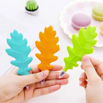 Kleine Verse Gekleurde Bladvorm Balpen Zwarte Inkt Kleur Balpennen Voor Schrijven Kantoorbenodigdheden en Schoolbenodigdheden 1 STUKS