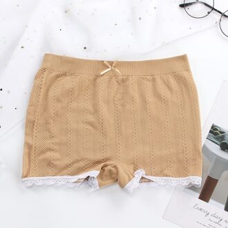 Kleine Verse Twist Veiligheid Broek Naadloze Licht Proof Meisjes Zomer Lace Bottom Kwart Shorts Naadloze Shorts Broek Voor Vrouwen huid