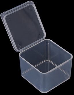 Kleine Vierkante Doorzichtige Plastic Dozen Afwerking Container Verpakking Opbergdoos 4*4*2.8 Cm