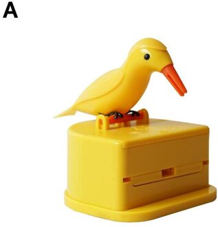 Kleine Vogel Tandenstoker Container Automatische Tandenstoker Bureau Opslag Houder Keuken Doos Decoratie Dispenser Accessoires Z8D1